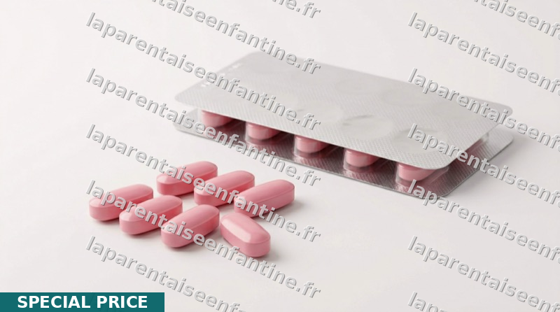 Pills roses sur une surface